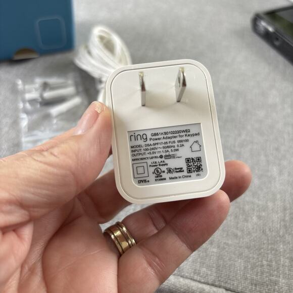 Ring Power Adapter (DSA-5PF17-05) for 2nd Gen Keypad White, Charger only. - Picture 2 of 2